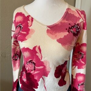 Copy Joseph Pink and Cream Knit Top